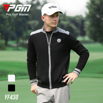 PGM Men ' s Long Sleeve Jopica Golf Jakno za Moške Zimske Jeseni Golf Oblačila za Moške Priložnostne Toplotne Pletenine YF430
