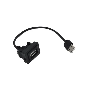 USB armaturni Plošči Barva Vrat Panel Mount za Toyota Trenutno Vtičnico USB-Vtičnico 2.0 Vrata Plošča Podaljšek Adapter