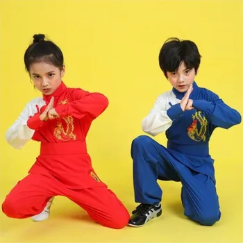 Otrok borilnih veščin Oblačila Kung Fu Enotno Otroci, ki so Usposabljanje Uspešnosti Kostume Učenci borilnih veščin Praksi ClothingLE084