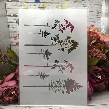 29*21 cm A4 Majhnih Dreves, DIY Layering Matrice Stensko Slikarstvo Album Kolorit Reliefi Album Dekorativni Predlogo