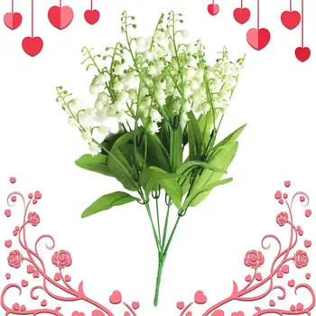 Umetno Cvetje Šmarnica Ponaredek Plastičnih Lily Cvet Poročni Šopek Poročni Stranka Dekor Flores Artificiales Za Dom