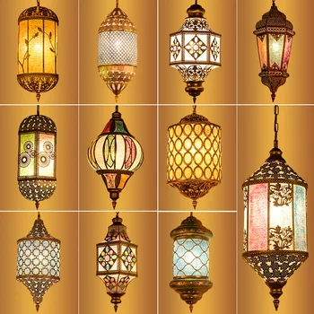 TEMAR Sodobni Tajski Obesek, LED Luči Jugovzhodne Azije Ustvarjalne Luč Dekor Visi Stropne Svetilke Za Dom Jedilnico Spalnica