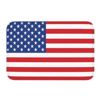 ZDA Ameriško Zastavo Preproga Mat Anti-Slip zda NAM Zvezde, Kopalnico, Kuhinjo, Balkon, Dnevna Soba Vhod Preprogo Preprogo, 40*60 cm