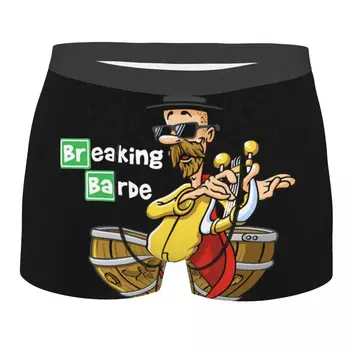 Breaking Bad Asterix Heisenberg spodnje Perilo za Moške Hlače Boxer Hlačke Humor Sredi Pasu Spodnjice za Moške