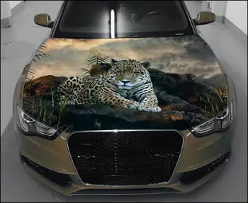 Jaguar Car Kapuco Zaviti Barvno Vinilne Nalepke Divja Mačka Nalepka