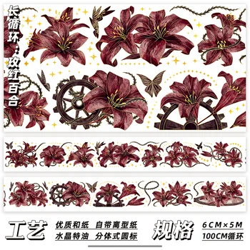 Nov 22 Modelov Zbirka Rože Pet Washi Tape