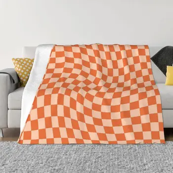 Preverite IV - Oranžna Twist Odejo Bedspread Na Mehko Posteljo Bedspread