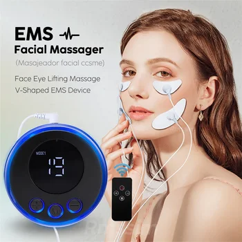 EMS Obraza Massager Face Lift Naprave za Nego Hujšanje Orodje Trenutno Stimulator Mišic Vratu, Oči, Kožo Obraza Zaostrovanje Proti Gubam