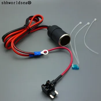 shhworldsea 1m 1,5 mm mikro DC12V Avto Vžigalnik Ženski Vtičnica Kabel ATC Nosilec Varovalke Ženski Vtičnice Priključite Konektor Adapter
