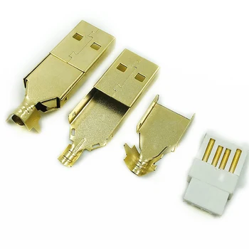 5pcs pozlačeni Tip C USB USB B Konektor Priključek Rep Vtičnice Priključek Vrata Sockect Za Hi-fi Zvočna kartica