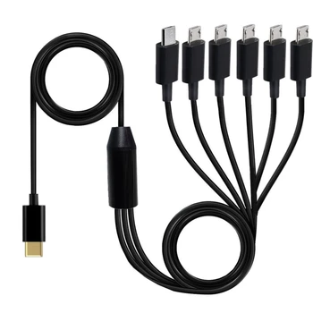 6 v 1 USB C Mikro USB Več Vrat, Kabel, 20W Hitro Kabel za Polnjenje, ki so Primerni za Najbolj Mobilephone Elektronskih Naprav