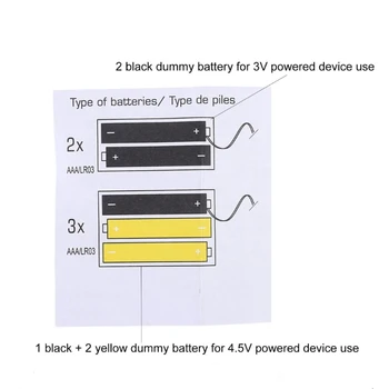 AAA Baterije Eliminators Napajalni Adapter Kabel za LED Luči, Električne Ure