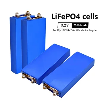 Sončne Cell25000mAh 3.2 V 25Ah LiFePO4 Celic Baterije Litij-Železo Fosfat Globoko Ciklov za Diy 12V 24V 36V 48V SolarEnergyUPSPower