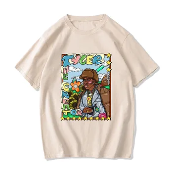 Tylerr Ustvarjalca Glasbeni Album, Majice s kratkimi rokavi 100% Bombaž Hip Hop Ženske Tshirts Manga/Comic T-majice vintage/retro Pomlad in Poletje