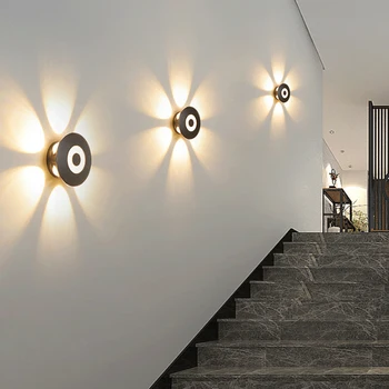 Sodobni LED Stropna Stenska Svetilka 220V Pozornosti Rov Napeljave Nepremočljiva Zunanji Zid, Pranje Luči Za Sobi Doma Dekor