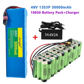 100% Prvotne 48v 30Ah 1000w 13S3P 30000mah Litij-Ionsko Baterijo, 54.6 v Litij-Ionska Baterija Električni Skuter z BMS + Polnilec