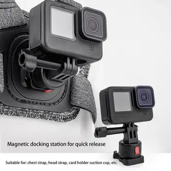 Magnetni Fotoaparat Osnovno delovanje Fotoaparata Adapter za Glavo, ki je Osnova Za Insta360 POJDITE 3 Akcija Fotoaparat, Oprema Za Šport Potovanja Vožnje