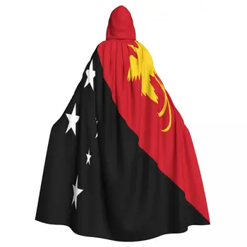 Unisex Odraslih Zastavo Papua Nova Gvineja sam Plašč s Kapuco Dolgo Čarovnice Kostum Cosplay