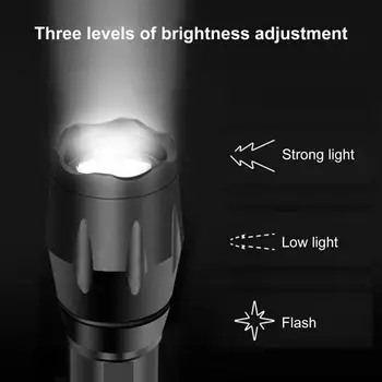 Premium Žep Baklami Več Svetlosti Barve za Polnjenje Aluminij Zlitine LED Svetilka za Kampiranje Dobave