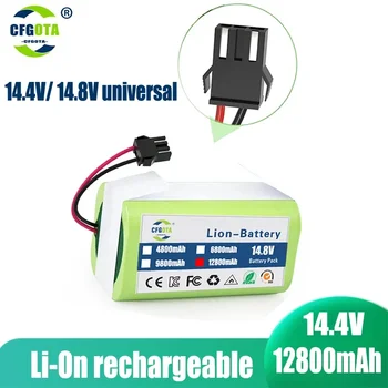 14.4V12.8Ah Li-ionska baterija za Cecotec Conga Odličnosti 950 990 1090 Ecovacs Deebot DN621 601/605 Eufy RoboVac 35C Panda i7 V710