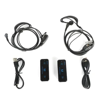 2pcs VV-108 Mini Prenosni Walkie Talkie 16CH 0,5 W UHF 400-480MHz z USB Power Eeaphone Ham dvosmerni Radijski oddajnik in Sprejemnik
