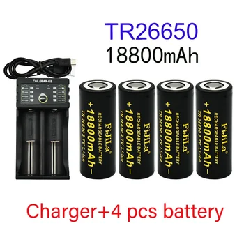 Novi Originalni 26650 baterije 18800mAh 3,7 V 50A litij-ionska baterija za 26650 LED svetilka