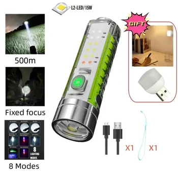 Mini Svetilka LED Multi-funkcija Nepremočljiva Keychain Svetilka Prenosni Nepremočljiva Magnetni Opozorilo Kampiranje Baklo Luči