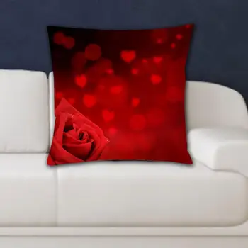 Trmast Pillowslip Romantična Ne Izginja Rdeča Rdeča Rose Cvet Natisnjeni Prevleke