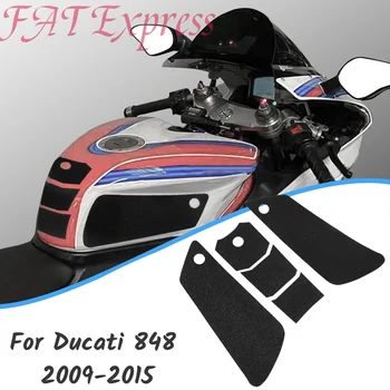 2010 2011 Ducati848 Tank Pad Protector Za Ducati 848 2009-2015 Motocikel Nalepke Nalepke Plinsko Gorivo Kolena Oprijem Za Vleko Strani Pad