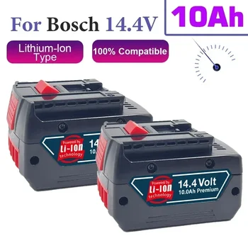 BAT614G Akumulatorske Baterije z Visoko Zmogljivostjo 10000mAh, Nadomestna Baterija za Bosch 14,4 V BAT607G BAT614