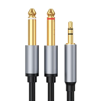 F3MA 6,5 mm do 3,5 mm Kabel dvokanalni Stereo Zvočni Kabel za Snemalni Studio