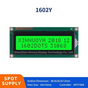 16x2 1602Y LCD Zaslon Modro Modul Vmesnika Adapter Zelen Zaslon za Raspberry pi 80*36 MM