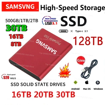 Nov Prenosni SSD HDD 500 GB 1TB 2TB Zunanji Trdi Disk, 2TB 4TB ssd Diski 500 GB Trdi Disk USB 3.1 4TB SSD Za Prenosnik