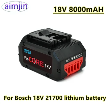 18V 8000mAh ProCORE Nadomestna Baterija za Bosch Profesionalni Akumulatorski Orodja BAT609 BAT618 GBA18V80 21700 Celic