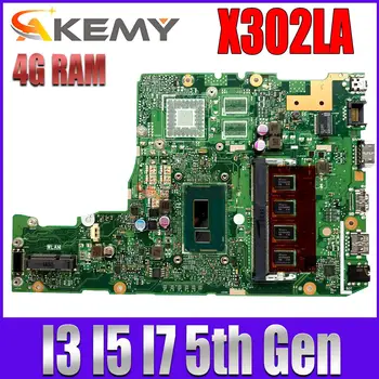 X302L Mainboard Za ASUS X302LA X302LA/LJ X302LJ Prenosni računalnik z Matično ploščo s I3-5005U I5-5200U I7-5500U 4 GB-RAM
