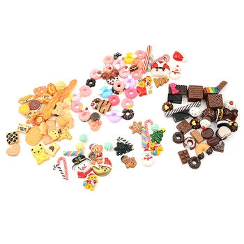 30PCS 1:12 Lutke Miniaturni Hrane, Domače Obrti Ornament Mini Risanka Mini Dekor Namiznih Lutk Pribor Otroci Igrače