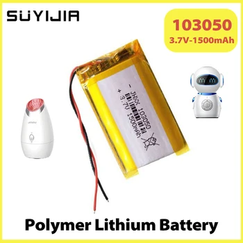 103050 Litij-Polimer Baterija 3,7 V 1500mah Baterij za ponovno Polnjenje za Brivnik Zvočno Sporočilo Selfie Palico Rezervnih Baterij