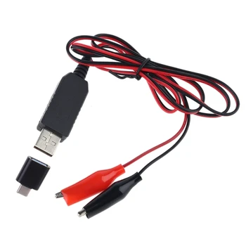 Prihranek stroškov Alternativnih Moč Rešitev Tip-C USB 5V, da 6V Posnetek Pogon Kabel Kabel Repalce 4pc 1,5 V AA/AAA/C/D Baterije DXAC