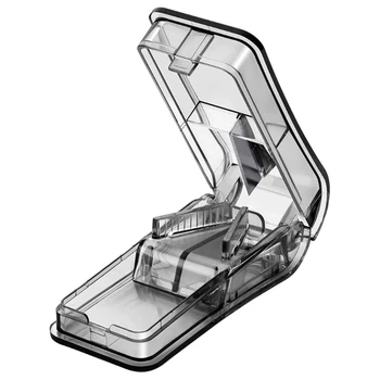 Priročno Tablete Rezalnik Škatla za Shranjevanje za Enostavno Zdravilo za Upravljanje Enostaven za Prevoz za Potovanje Delo Prenosni Tablete Rezalnik G6KA