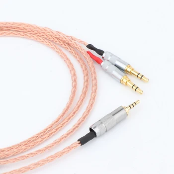 Hi-fi Avdio 8 core Litz pletenic OCC Slušalke-Kabel 2,5 mm do 2,5 mm TRRS Uravnoteženo Slušalke Nadgradnjo Kabel