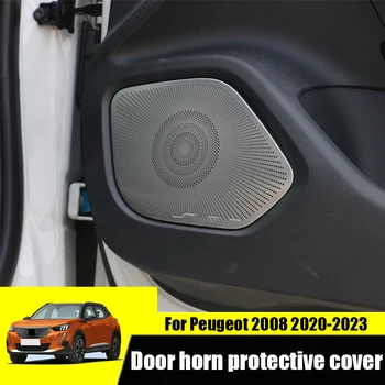 Za Peugeot 2008 2022 2023 2020 2021 Vrata rog zaščitni pokrov avdio dekoracijo notranjosti nalepka