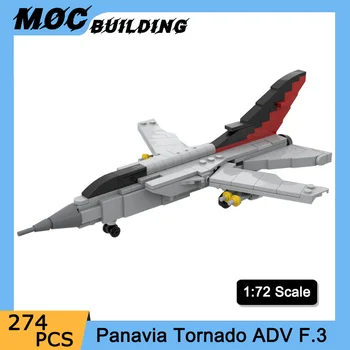 Moc Vojaške Niz gradnikov Panavia Tornado ADV F. 3 Zrakoplovov Model 1:72 Obsega Borec Opeke DIY Skupščine Igrače Božič Darilo