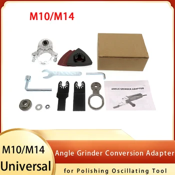 M10/M14 Nit Kotni Brusilnik Pretvorbo Univerzalno Glavo Adapter za Spremembo Modelov Lesnoobdelovalnih Poliranje Oscilacijsko Orodje