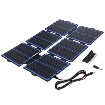30W Zložljive Sončne celice ETFE USB 5V DC 12V Nepremočljiva solarnimi Prenosni Solarni Polnilnik, Torba Za na Prostem Kampiranje, Pohodništvo