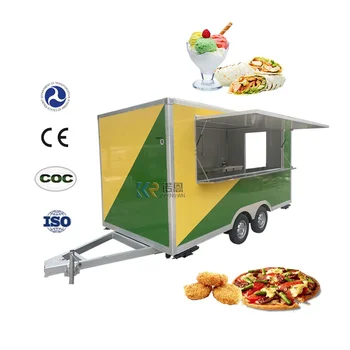 Visoke Kakovosti Mobilni Aparat Hrane Voziček Sladoled PIKA Koncesije Hrane Prikolico Restavracijo Hrane Tovornjak S Polno Kuhinjo za Prodajo