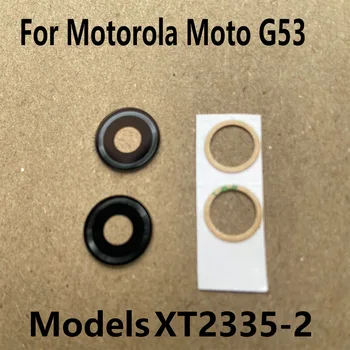 10PCS Za Motorola Moto G53 Nazaj Objektiv Kamere Stekla Zadaj Objektiv Kamere Z Lepilom Lepila Zamenjava XT2335-2